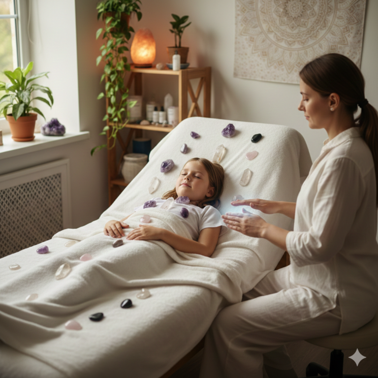 child crystal reiki healing